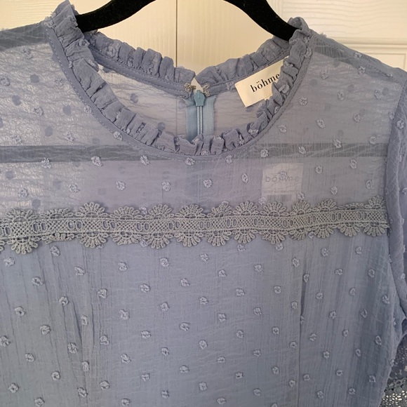 Bohme Blue Swiss Dot Dress - Picture 8 of 8
